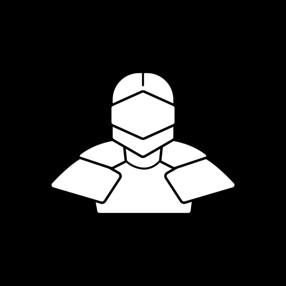 conception d'icône de vecteur de chevalier