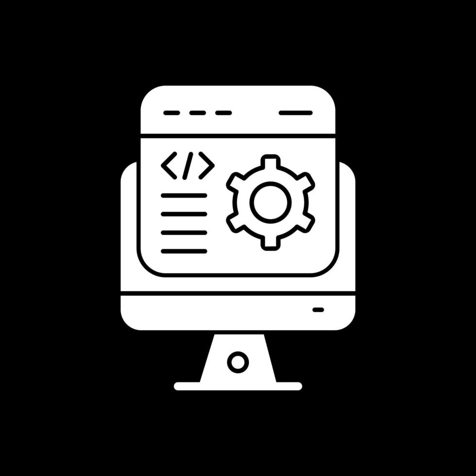 conception d'icône vectorielle de développeur de logiciel vecteur