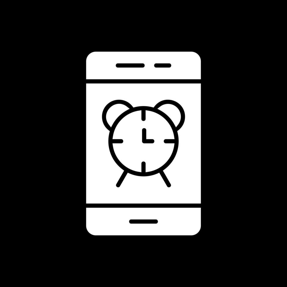 conception d'icône de vecteur d'alarme de smartphone
