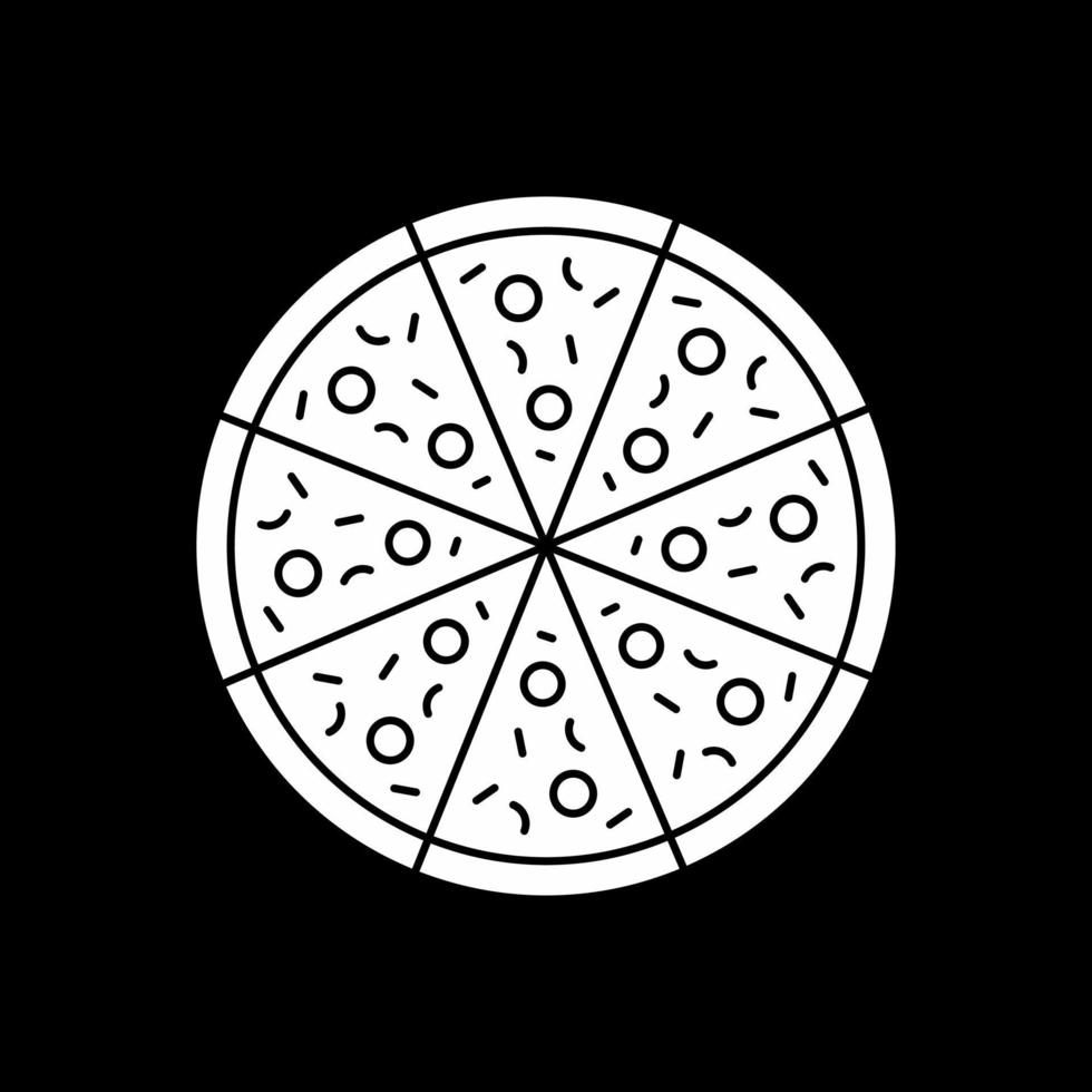 conception d'icône de vecteur de pizza