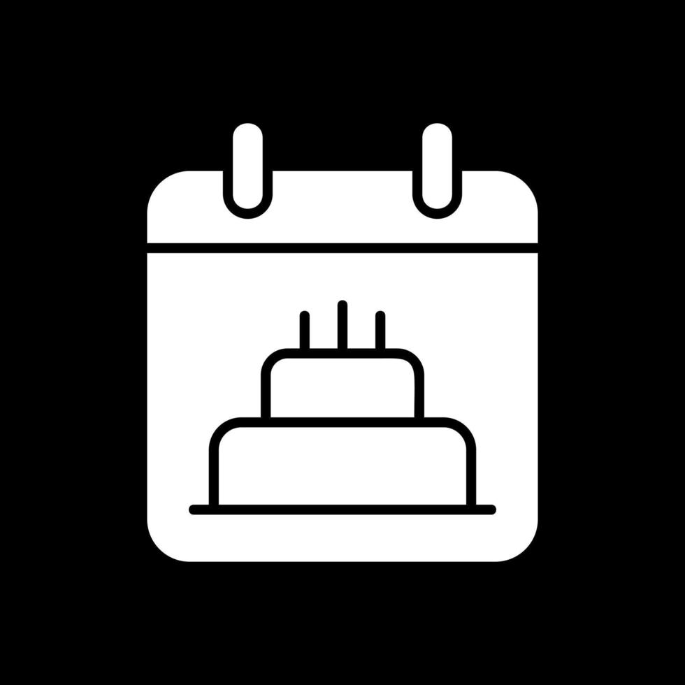 conception d'icône de vecteur de date d'anniversaire