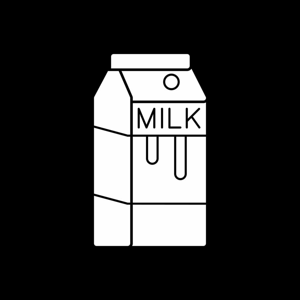 conception d'icône de vecteur de boîte de lait