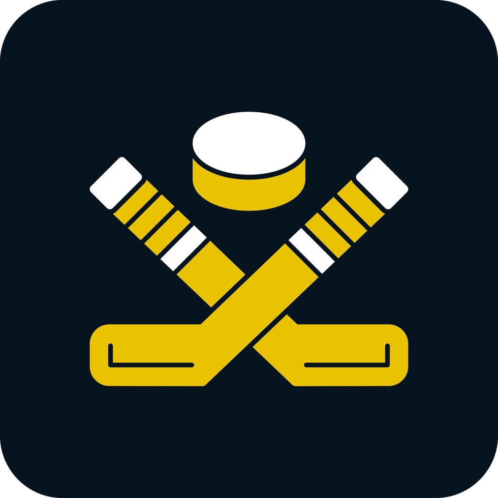 conception d'icône de vecteur de hockey sur glace