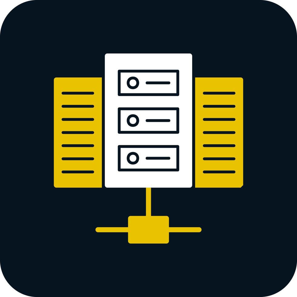 conception d'icône de vecteur de serveur