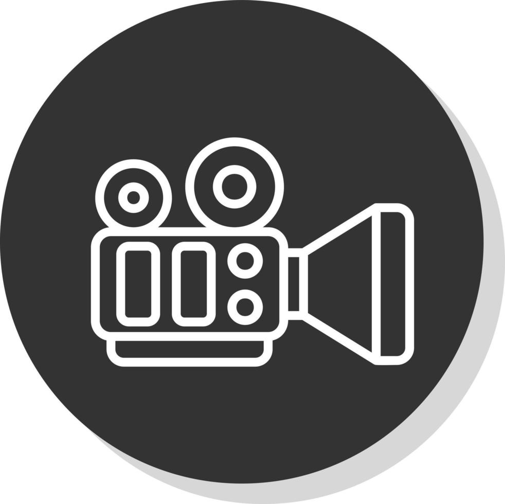 conception d'icône de vecteur de caméra de film