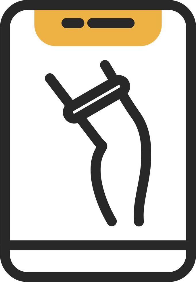 conception d'icône de vecteur de muscle de jambe