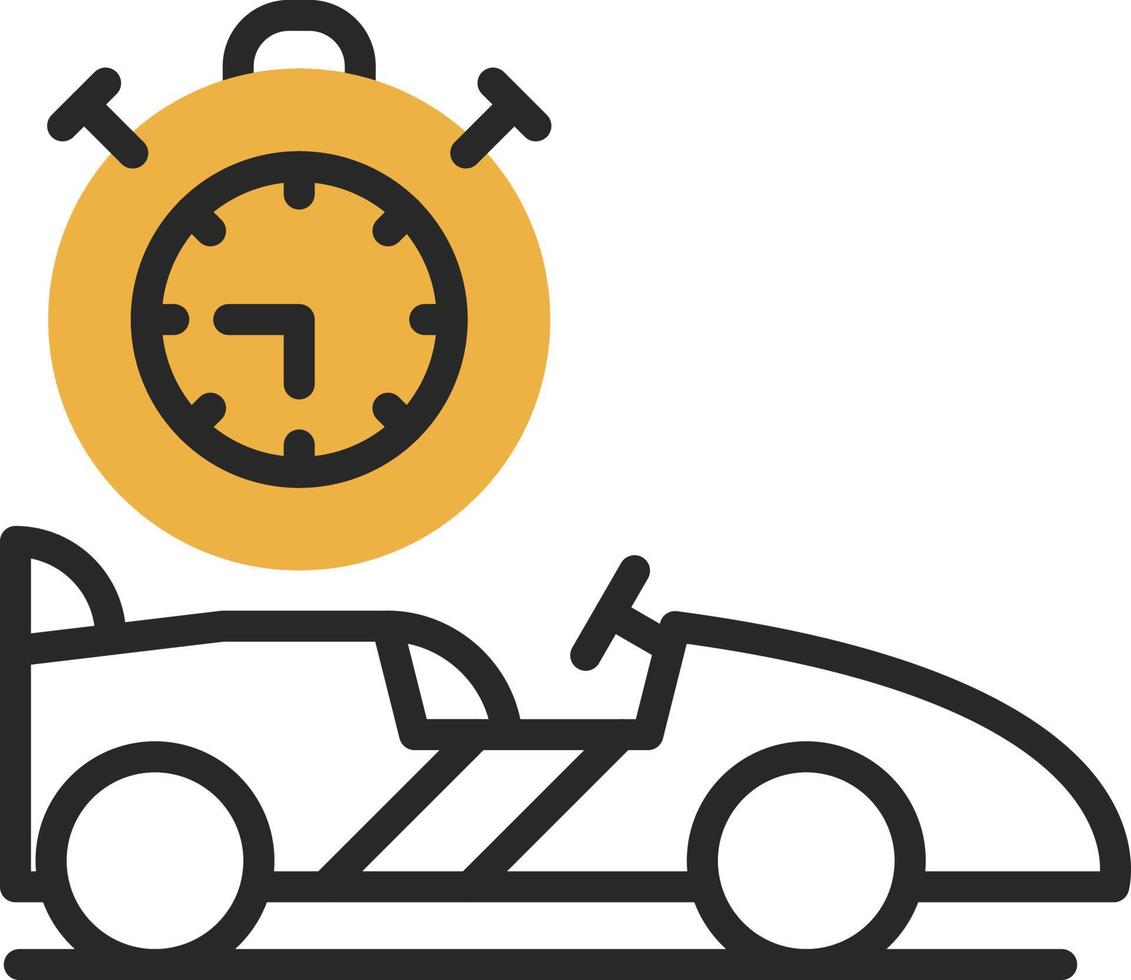 conception d'icône de vecteur de chronomètre de course