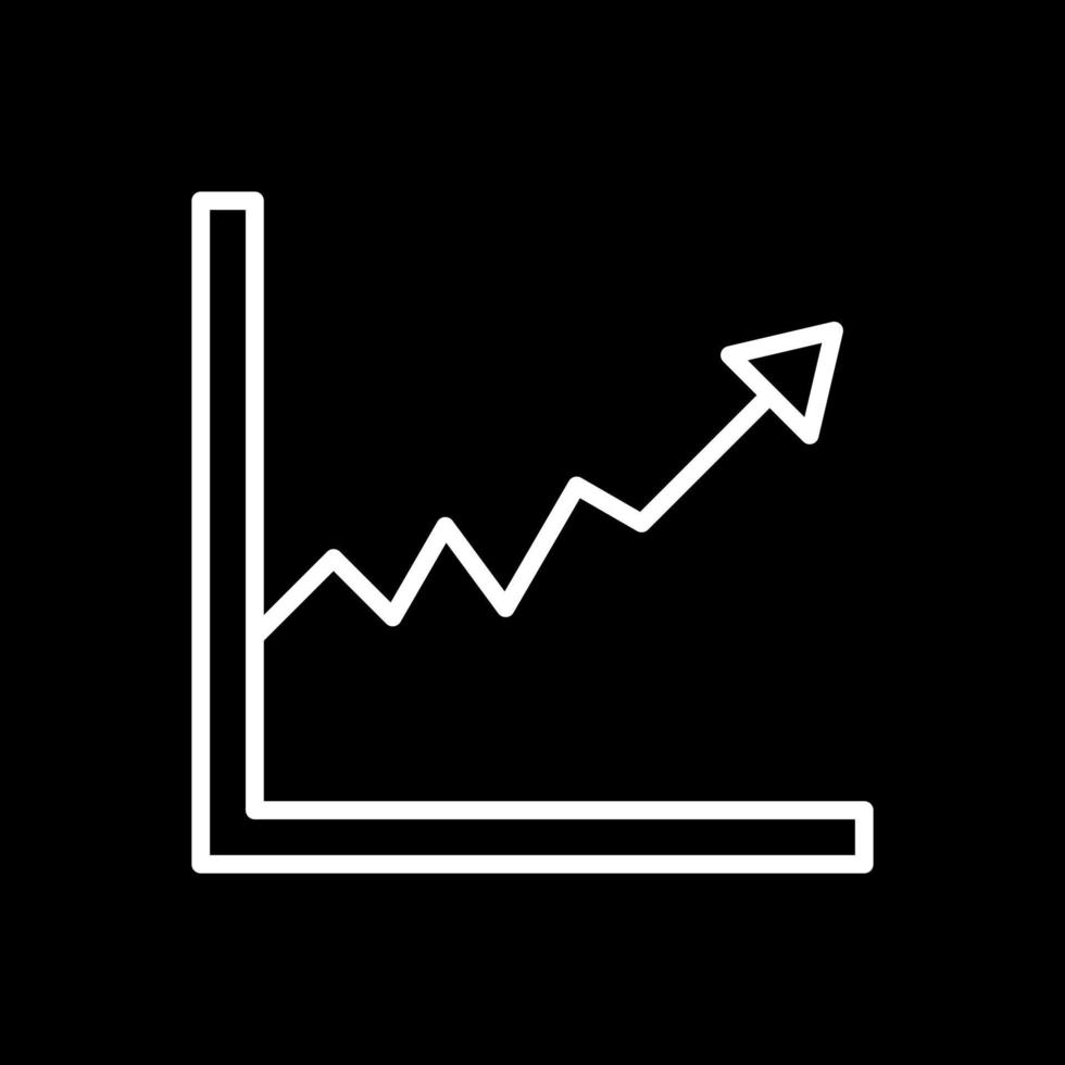 conception d'icône de vecteur de graphique linéaire