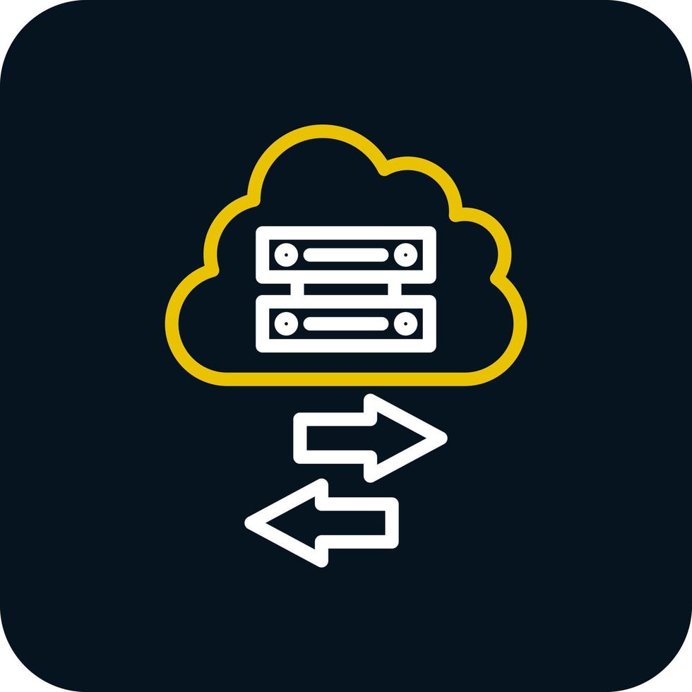 conception d'icône de vecteur de transfert de données