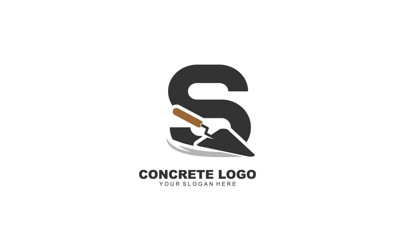 s construction logo conception inspiration. vecteur lettre modèle conception pour marque.