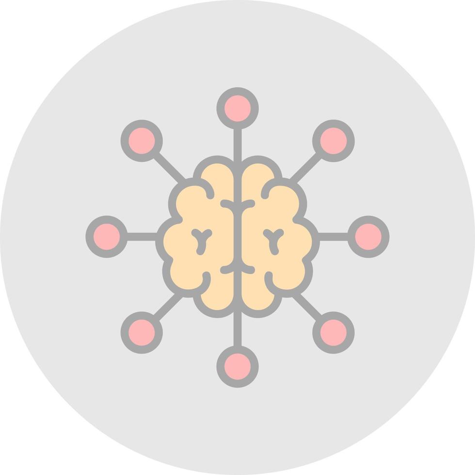 conception d'icône de vecteur de carte mentale