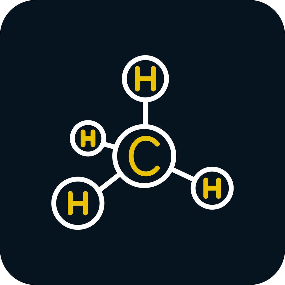 conception d'icône de vecteur de méthane