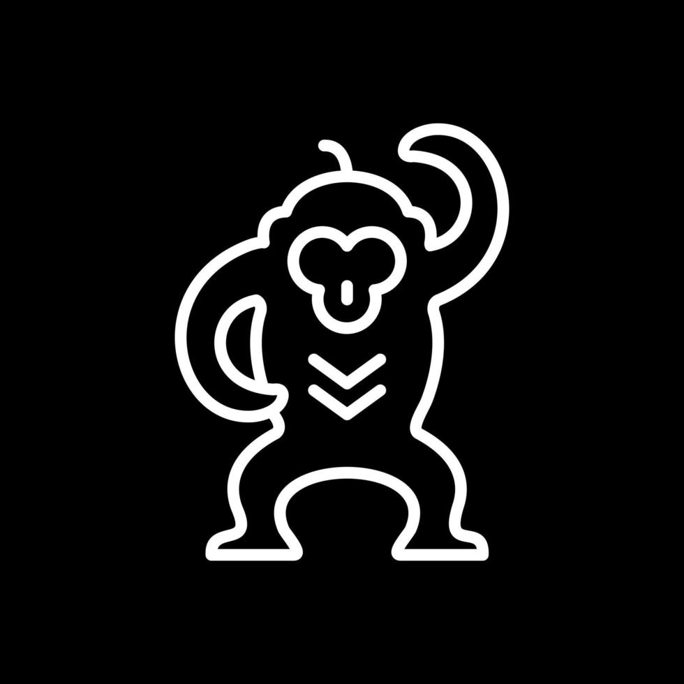conception d'icône de vecteur de singe