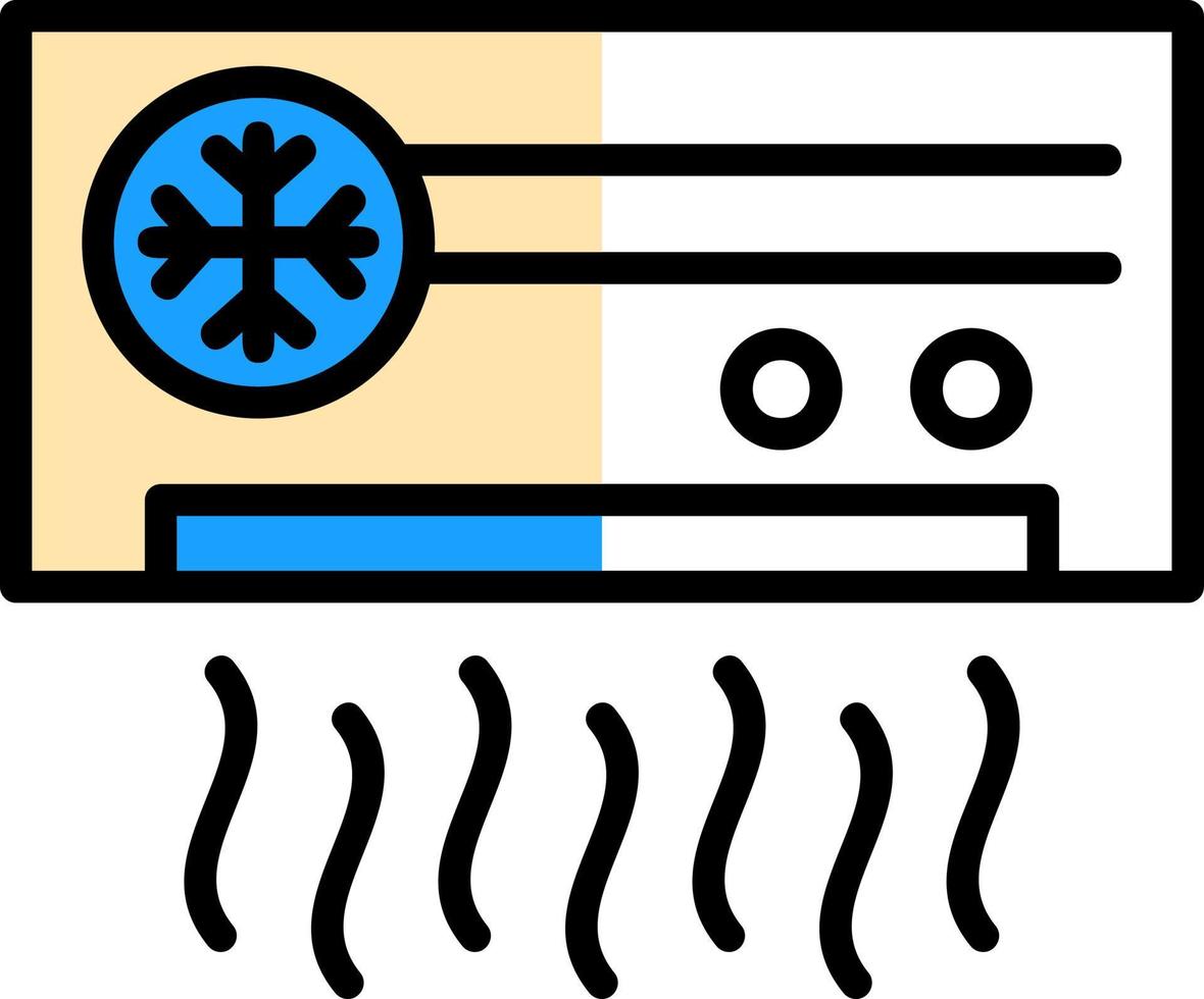 conception d'icône de vecteur de climatiseur