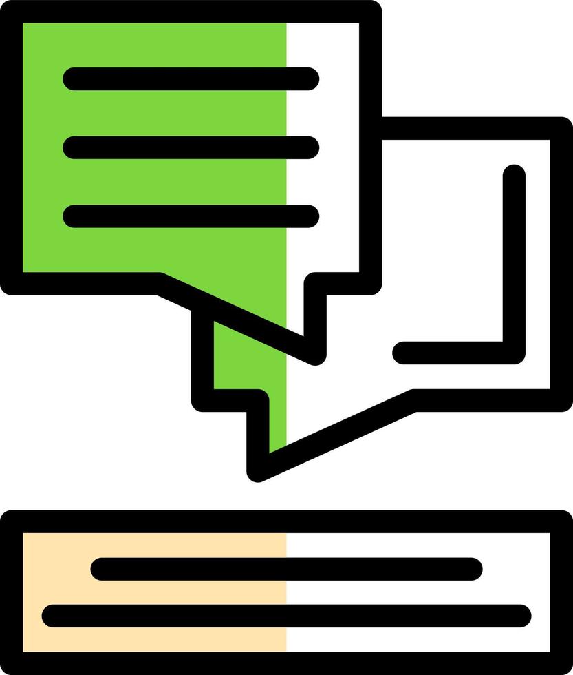 conception d'icône de vecteur de dialogue
