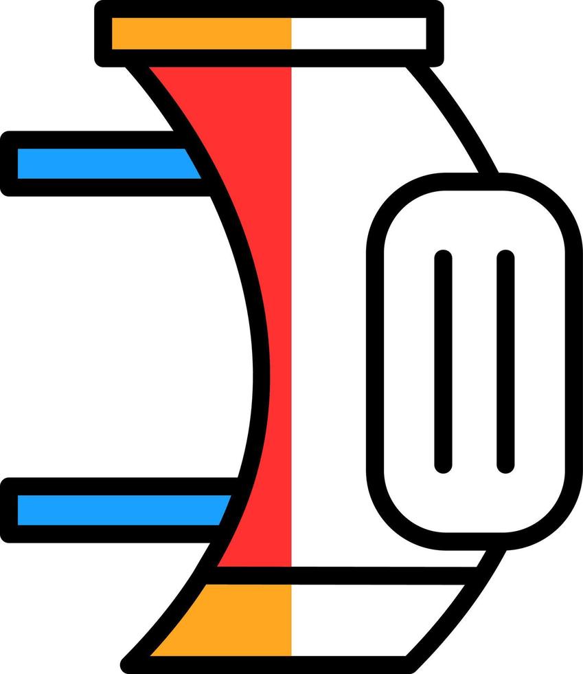 conception d'icône de vecteur de genouillère
