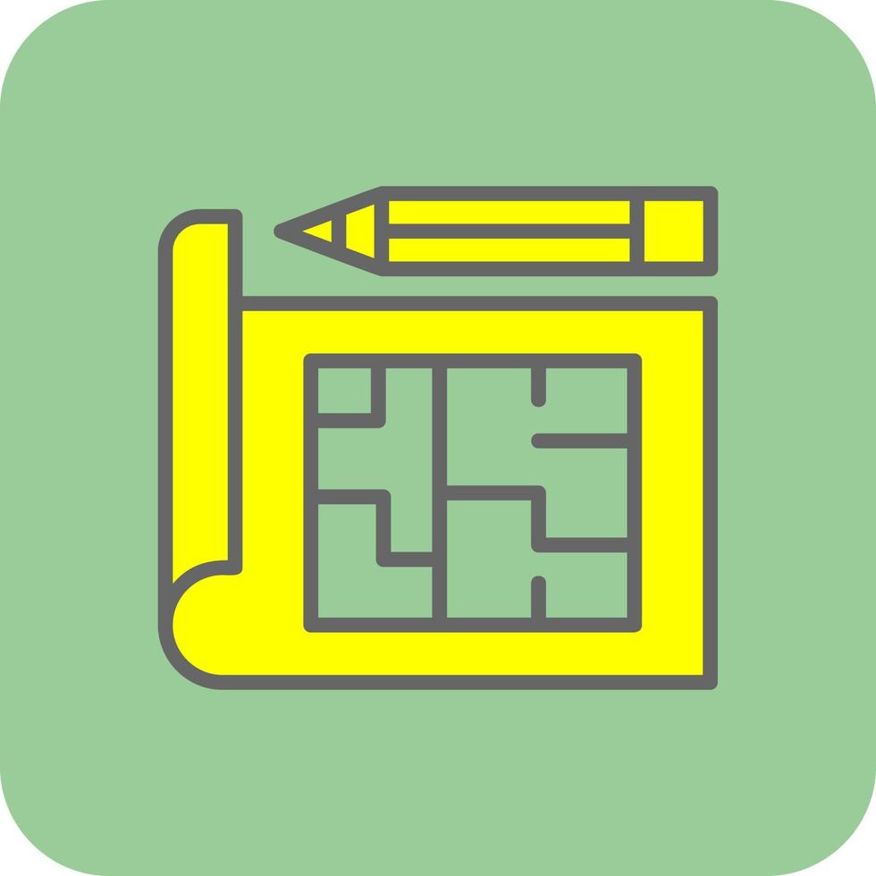 conception d'icône de vecteur de plan de construction