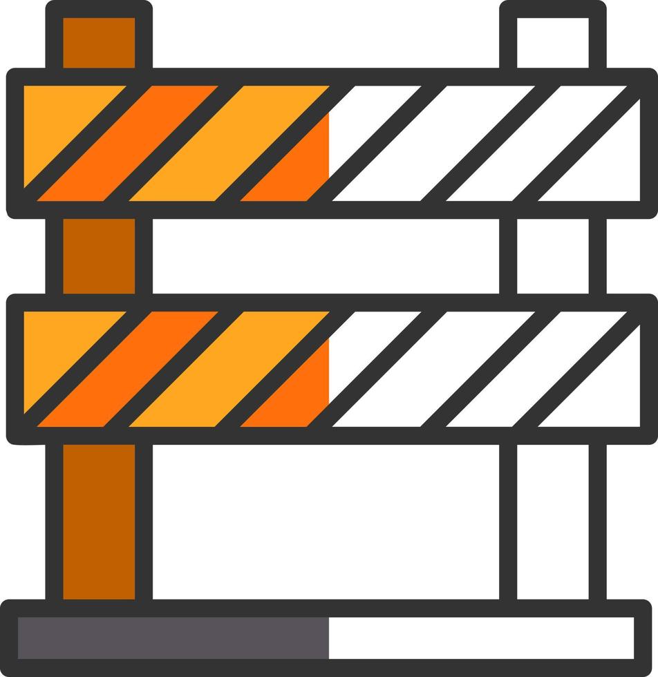 conception d'icône de vecteur de barrière