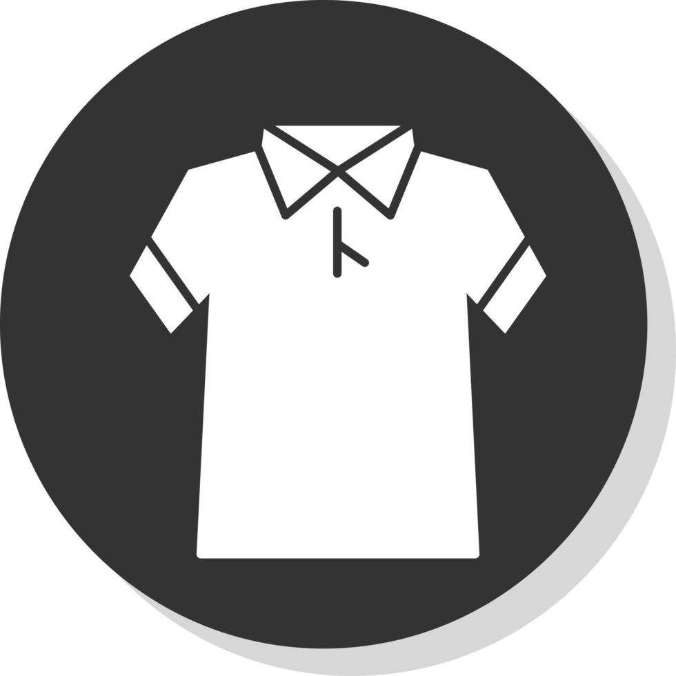 conception d'icône de vecteur de chemise de polo