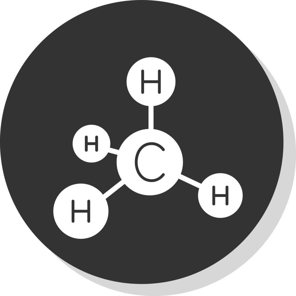 conception d'icône de vecteur de méthane