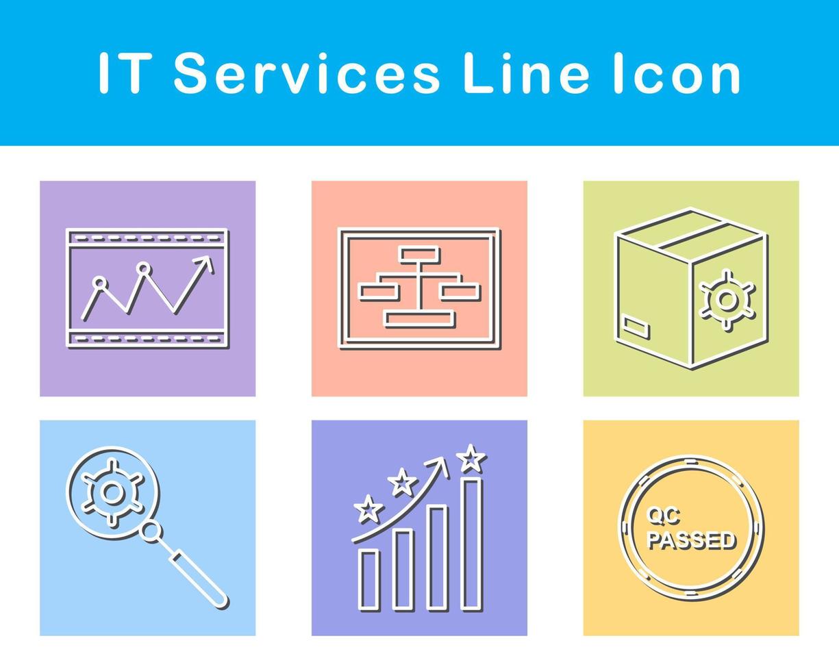 il prestations de service vecteur icône ensemble