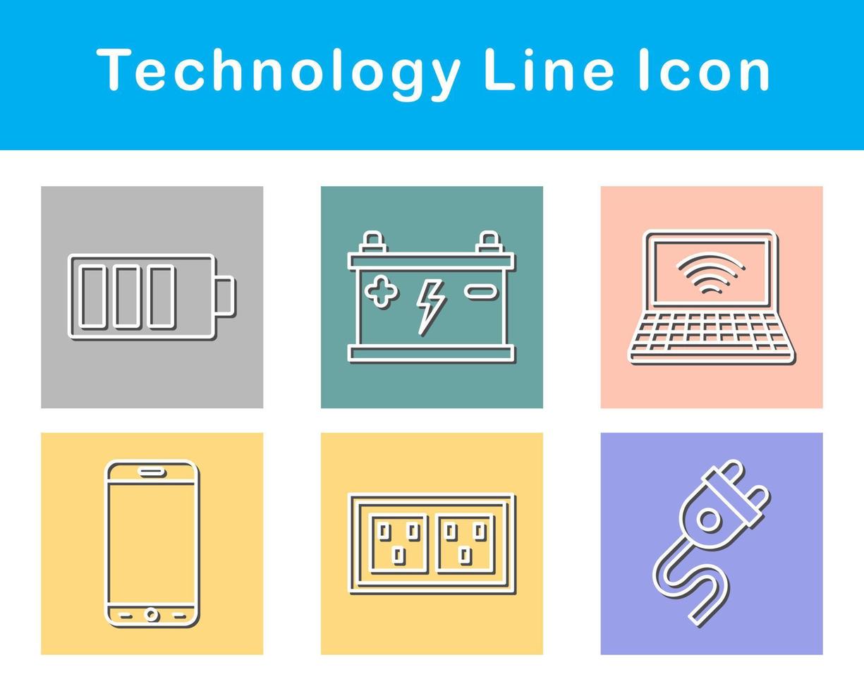 La technologie vecteur icône ensemble