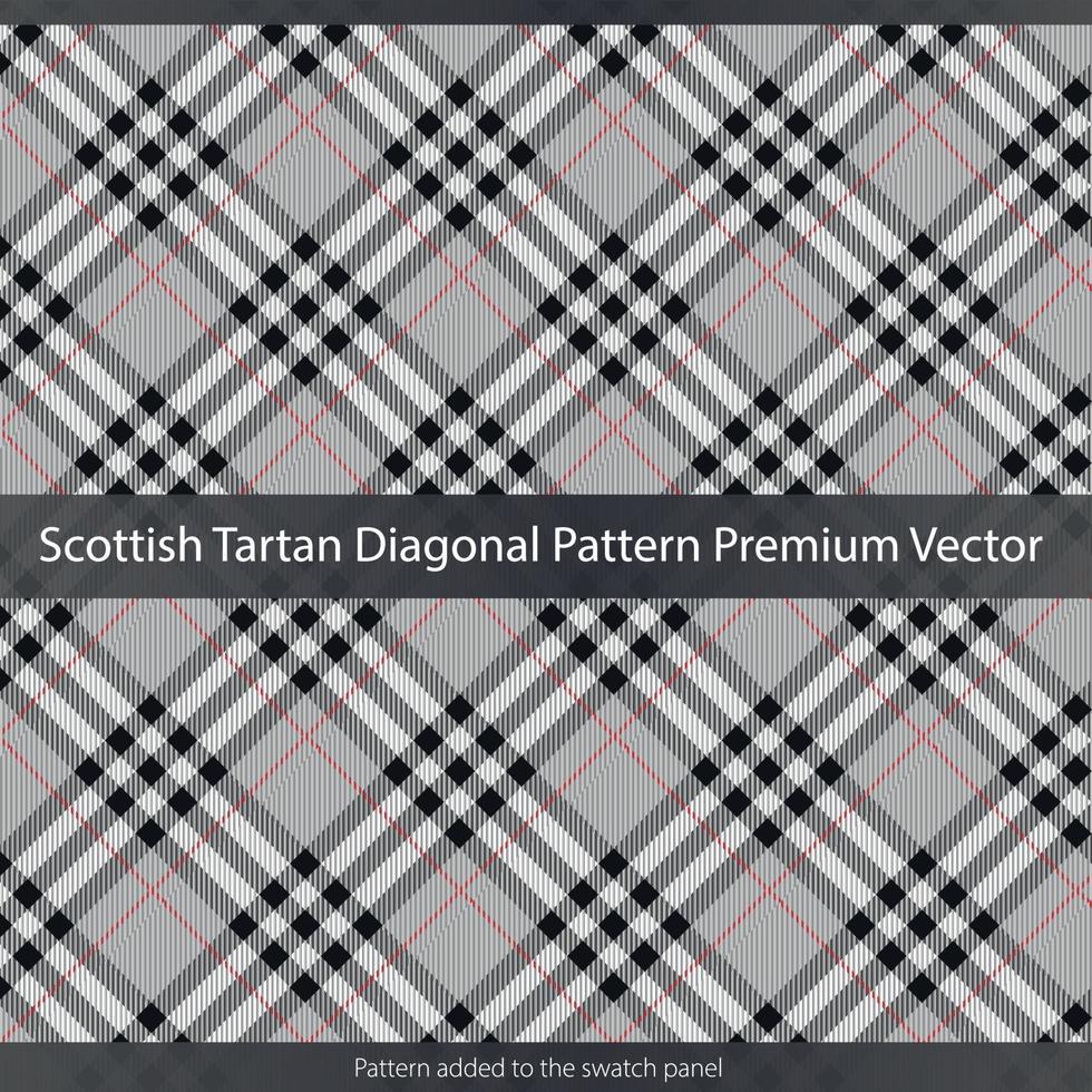 Texture De Motif De Tartan Écossais Vecteur Premium