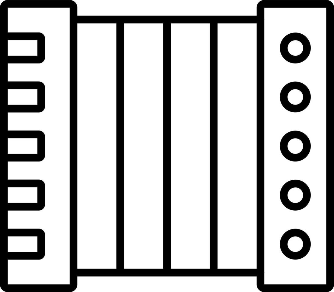 accordéon icône style vecteur