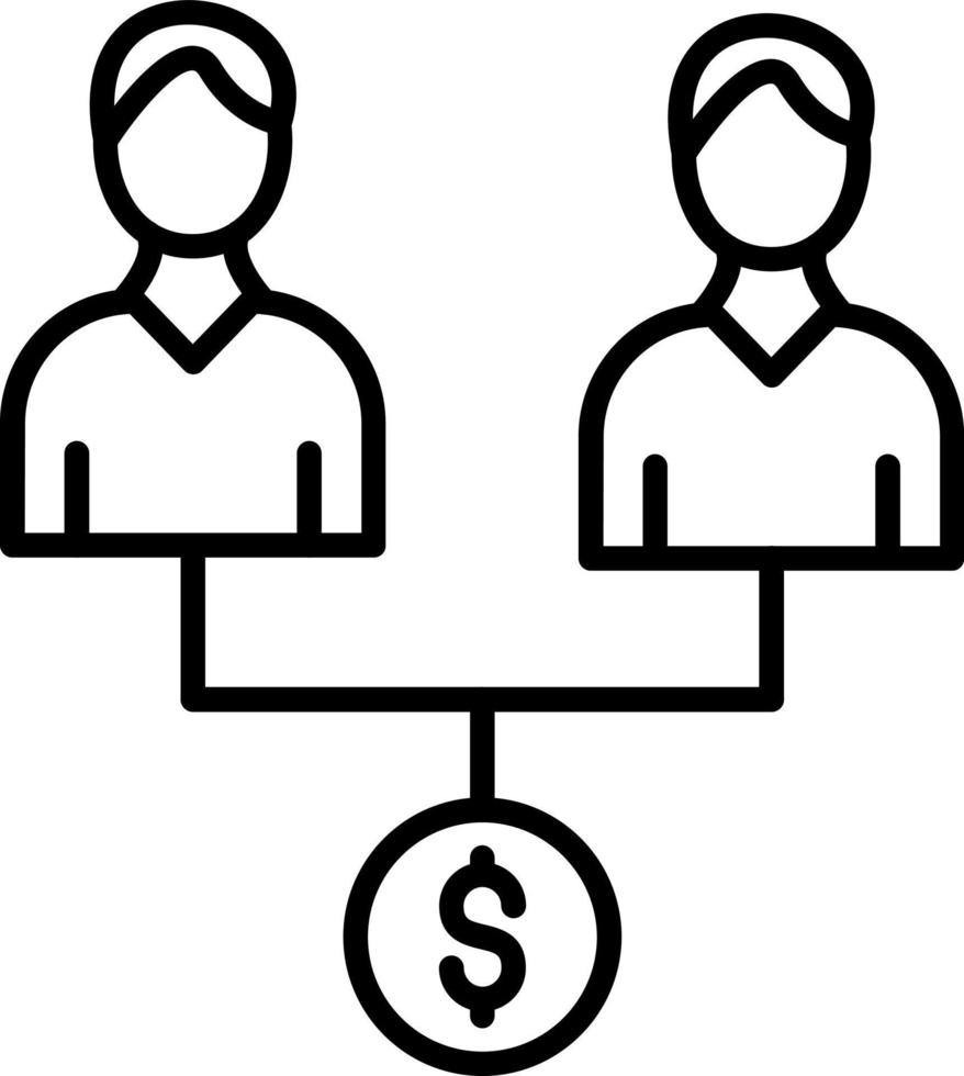 mutuel fonds icône style vecteur