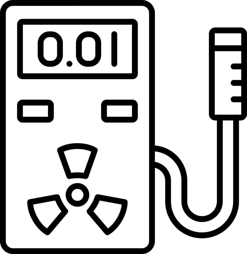 Geiger compteur icône style vecteur