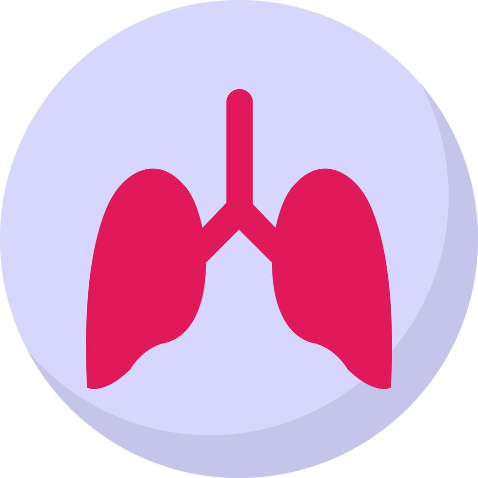 conception d'icône de vecteur de poumons