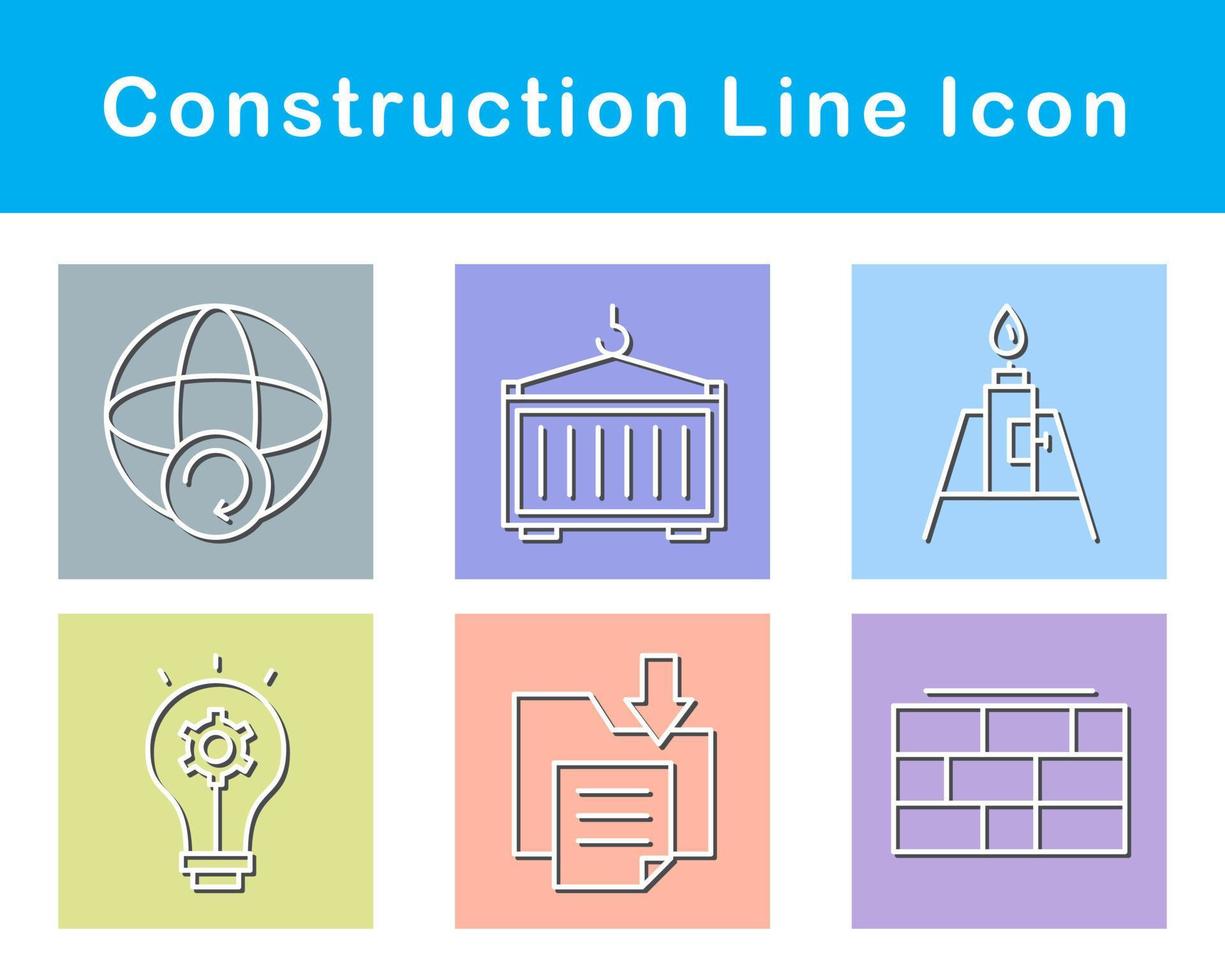 jeu d'icônes vectorielles de construction vecteur