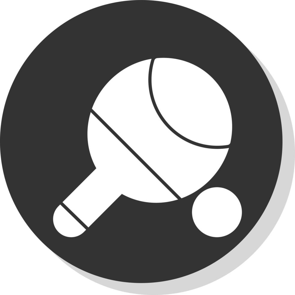 conception d'icône de vecteur de tennis de table