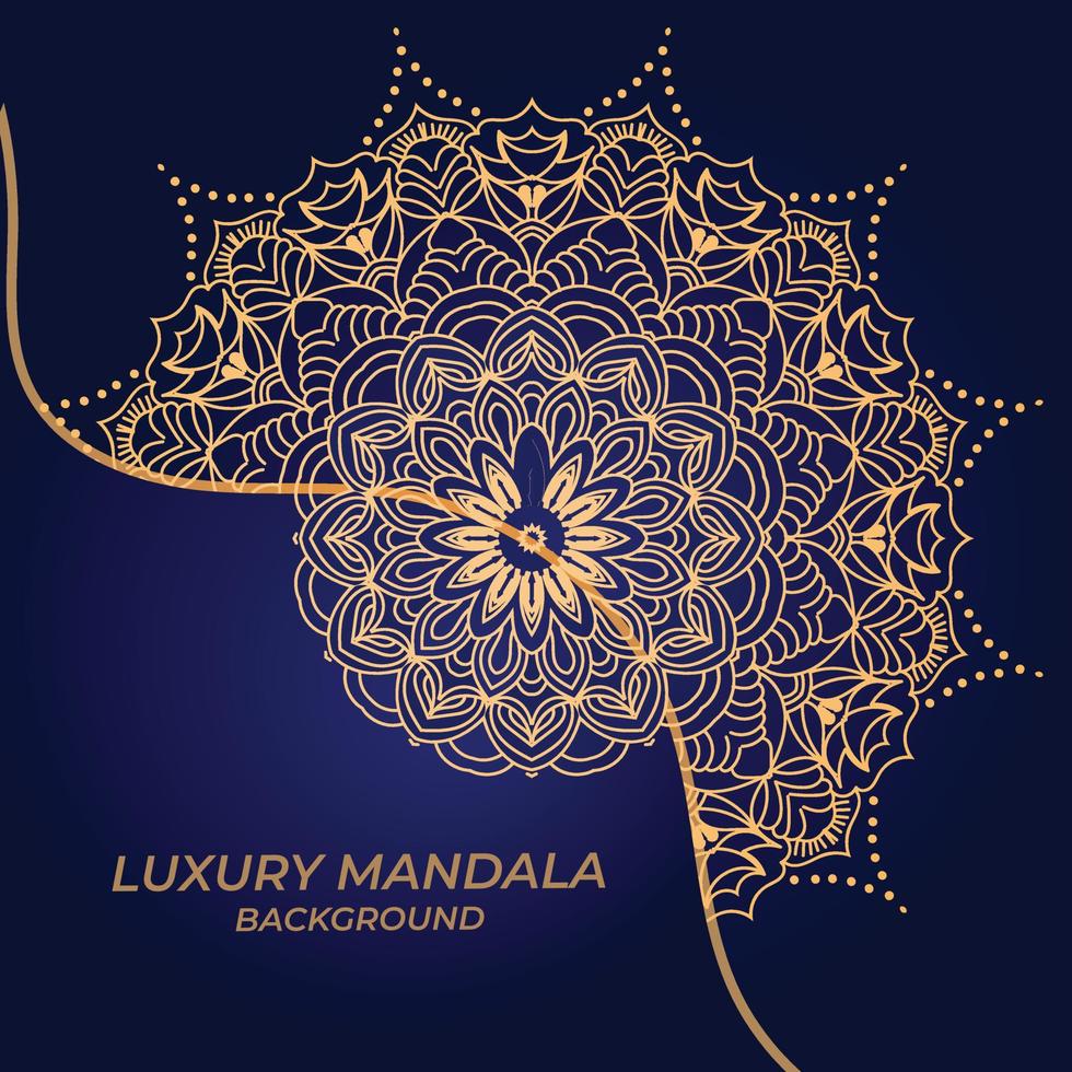 conception de fond de mandala de luxe vecteur