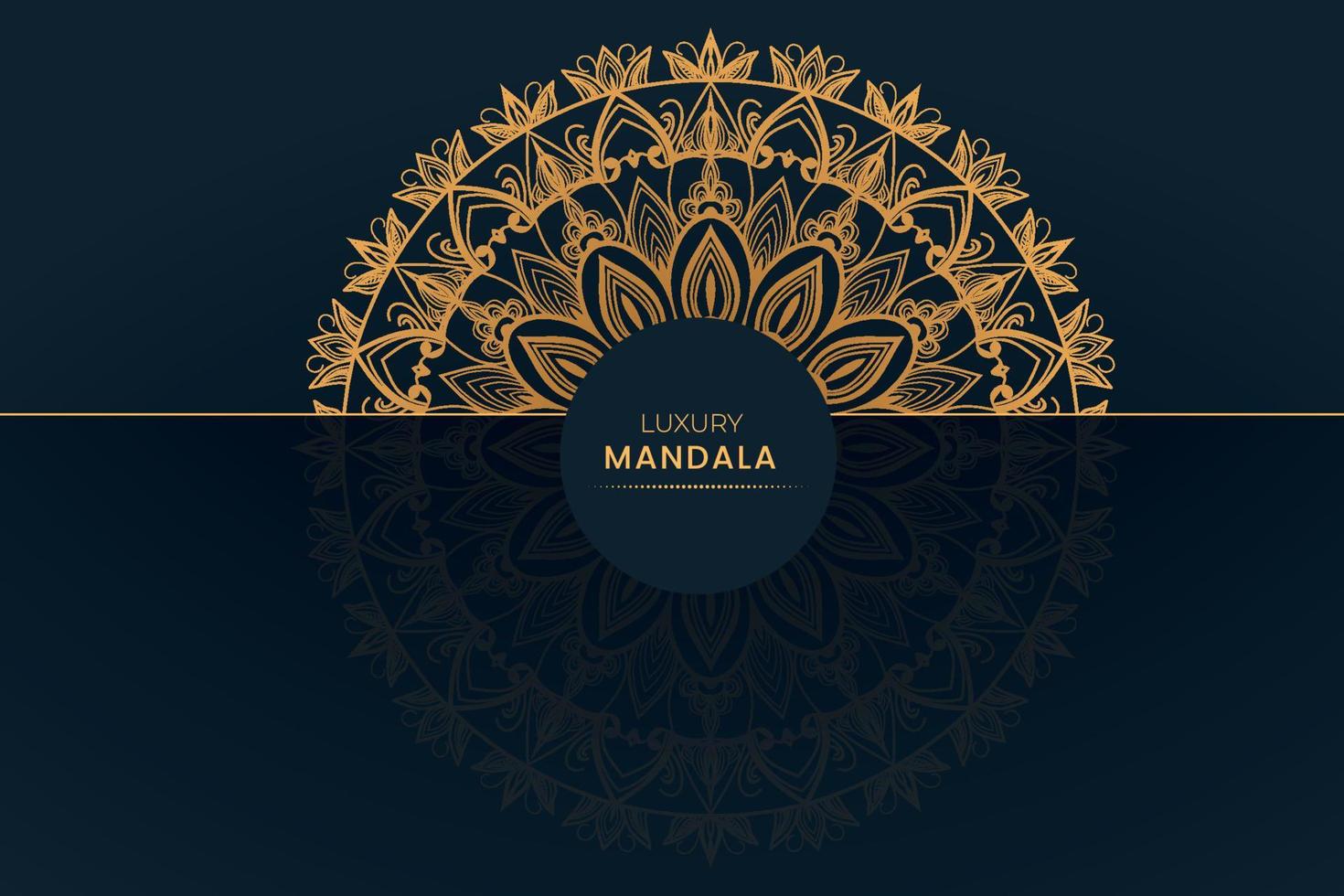 fond de conception de luxe mandala ornemental vecteur