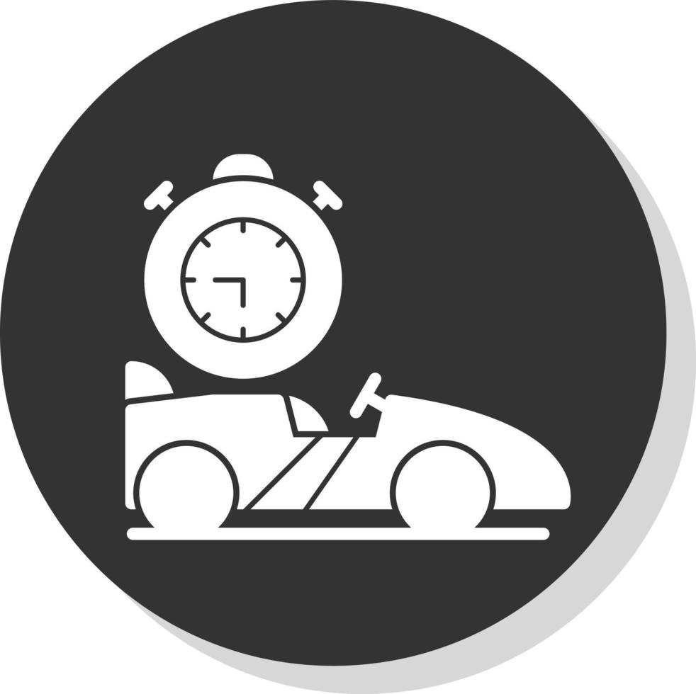 conception d'icône de vecteur de chronomètre de course