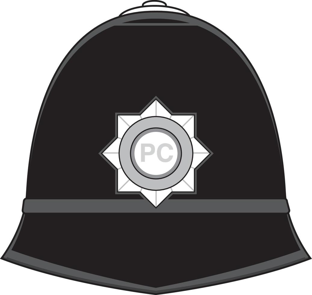 dessin animé classique Britanique du policier chapeau vecteur