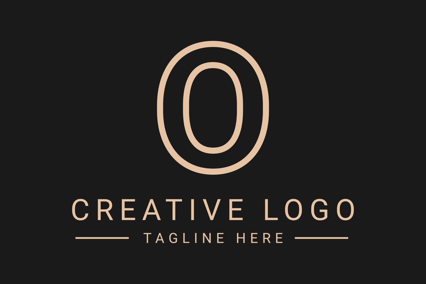 moderne Créatif lettre o vecteur logo conception. minimaliste plat ligne logo conception. monogramme logo conception. initiales basé modèle et des lettres dans vecteur.