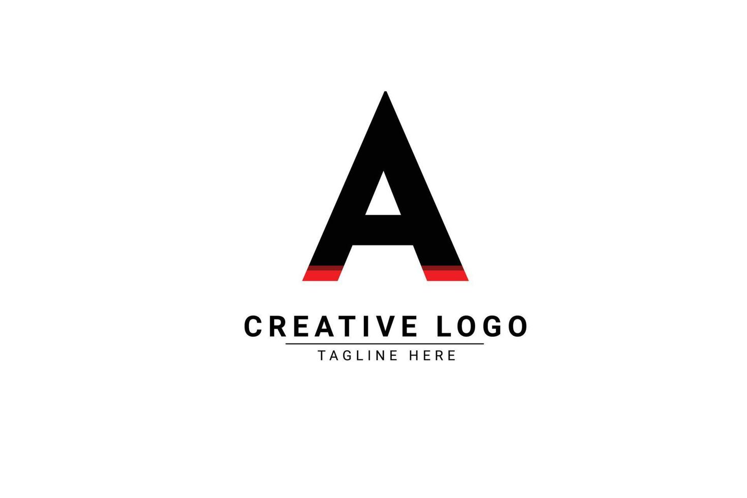 initiale lettre une logo. rouge et noir forme c lettre logo avec ombre utilisable pour affaires et l'image de marque logos. plat vecteur logo conception modèle élément.