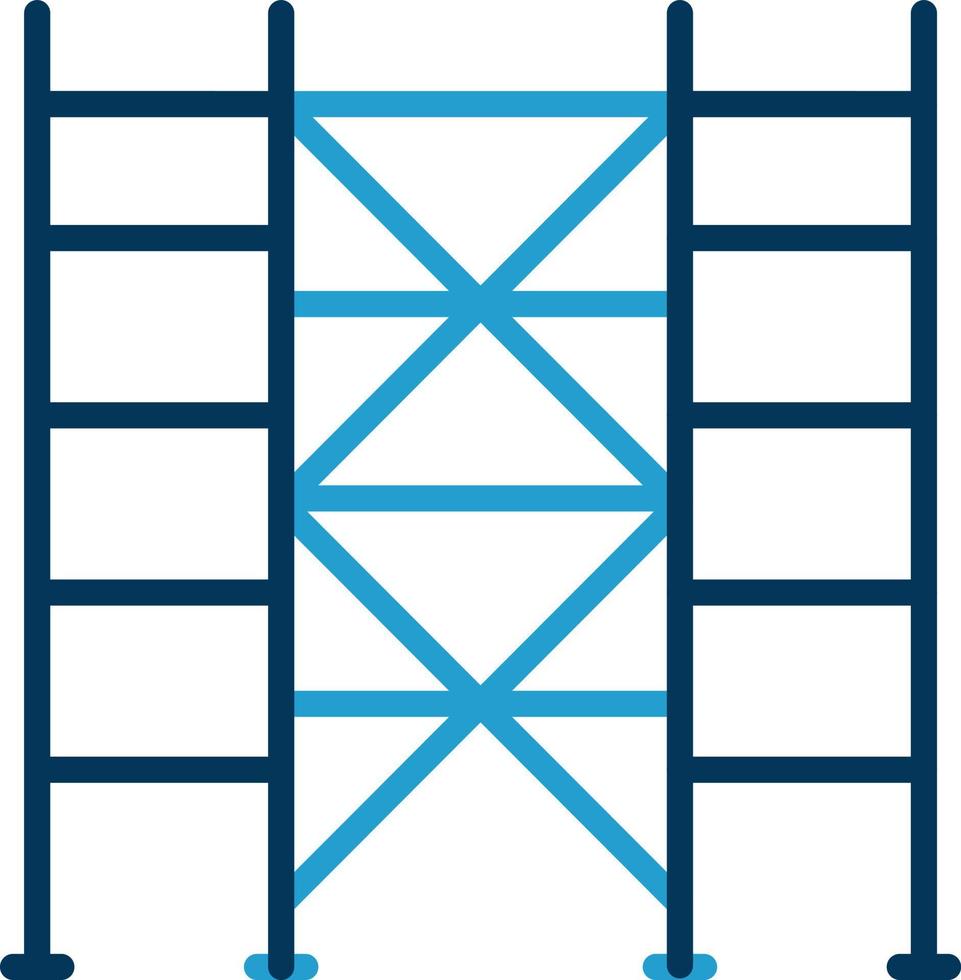 conception d'icône vectorielle d'échafaudage vecteur