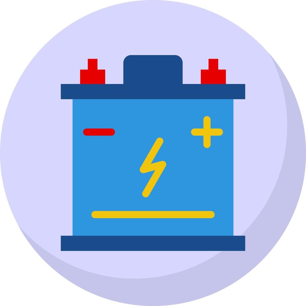 conception d'icône de vecteur de batterie de voiture