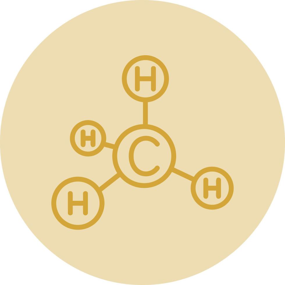 conception d'icône de vecteur de méthane