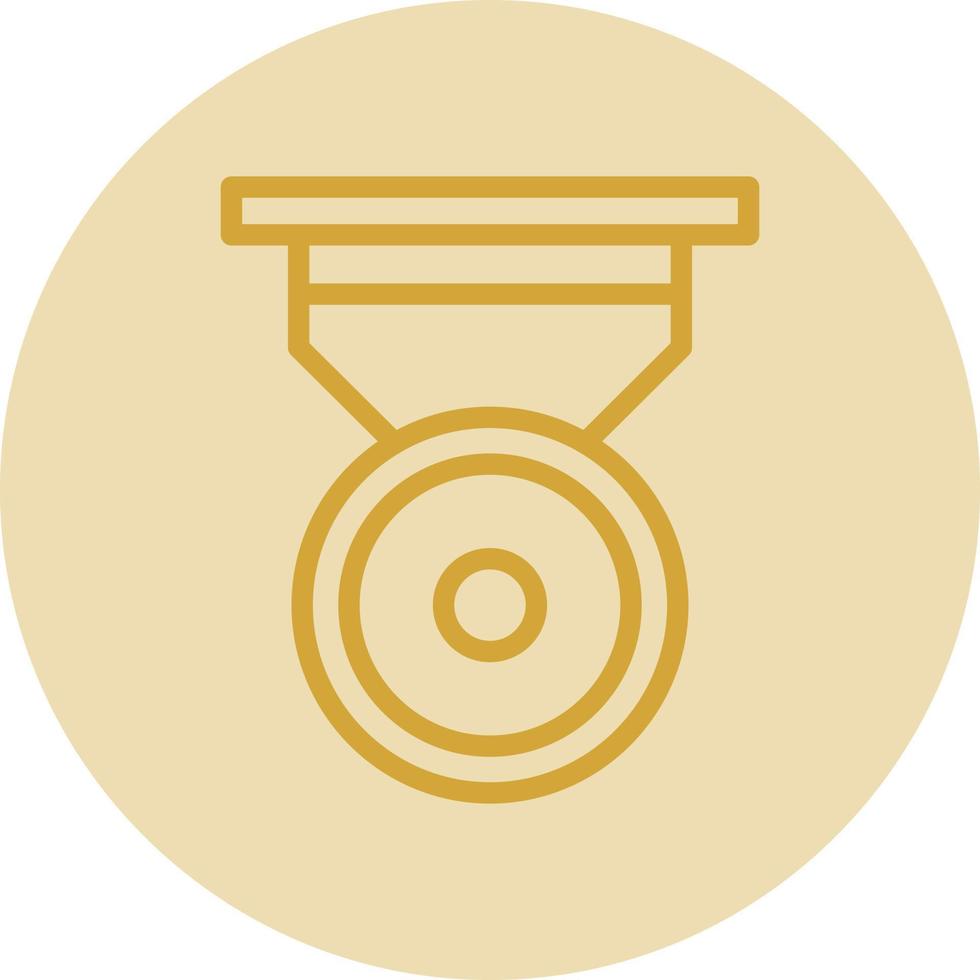 conception d'icône de vecteur de médaille d'argent