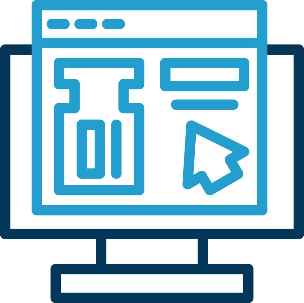 conception d'icône vectorielle de réservation de billets en ligne vecteur