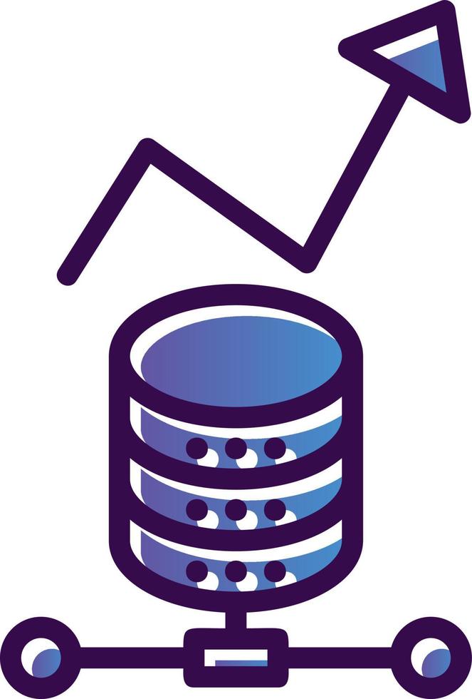 conception d'icônes vectorielles d'analyse de données vecteur