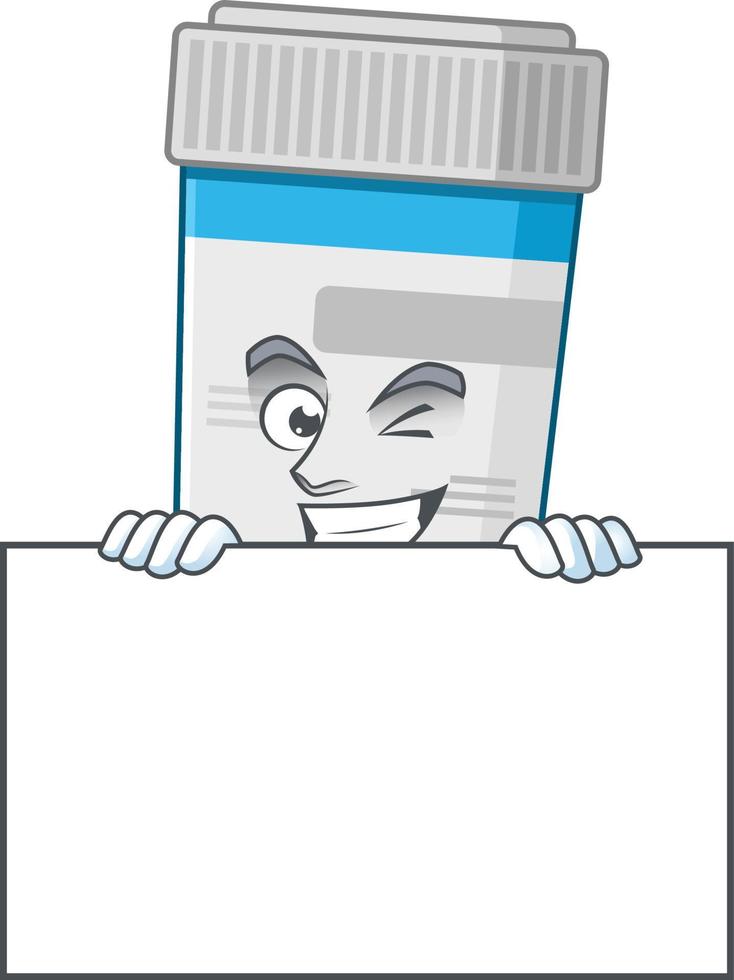médical bouteille dessin animé personnage vecteur