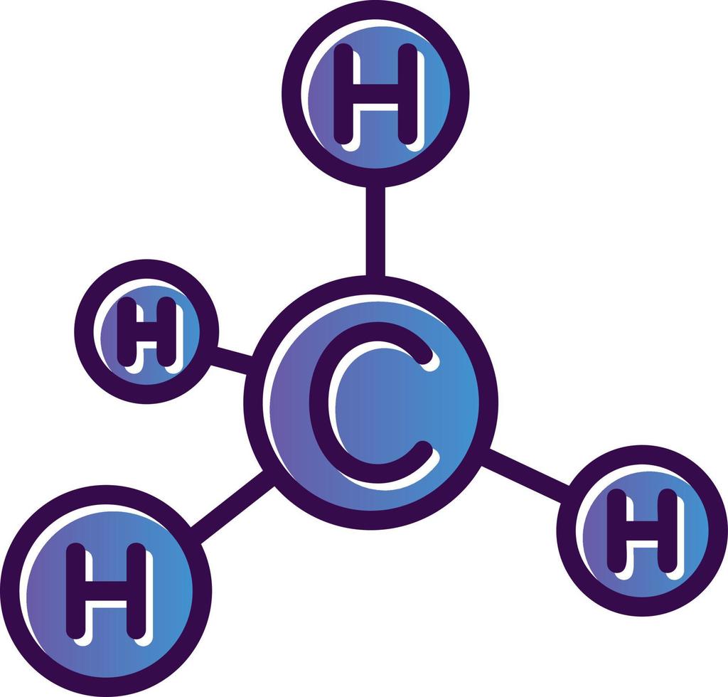 conception d'icône de vecteur de méthane