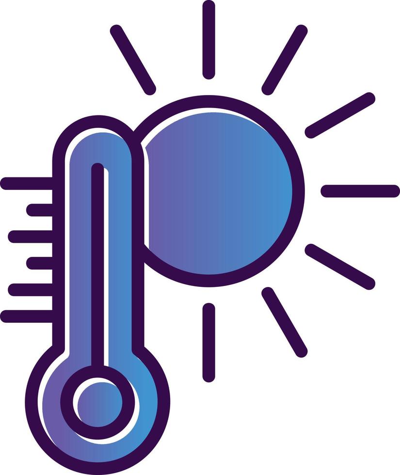 conception d'icône de vecteur de temps chaud