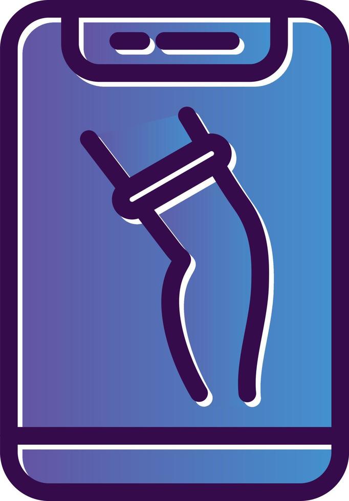 conception d'icône de vecteur de muscle de jambe