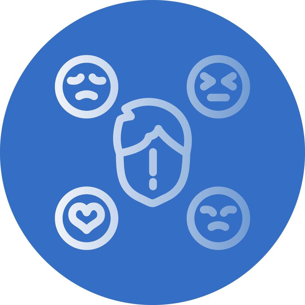 conception d'icône vectorielle de facteurs d'émotion vecteur